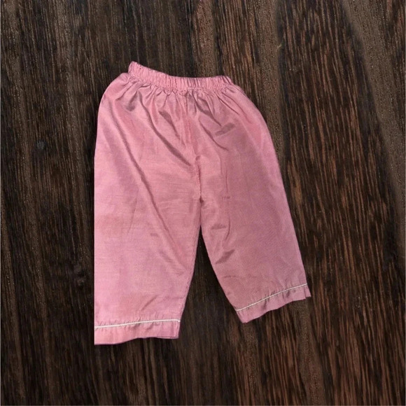 NWOT Boys Petit Ami Santa Claus Red Cotton Gingham Size 24 month 2 pieces - Picture 3 of 6